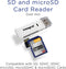 INCRSDMSD - SD/MicroSD Card Reader - USB 2.0 - Wit