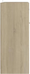 vidaXL - Badkamerkast - 60x33x80 - cm - bewerkt - hout - sonoma - eikenkleurig