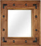 vidaXL - Spiegel - 50x50 - cm - massief - acaciahout