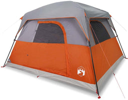 vidaXL - Tent - 4-persoons - waterdicht - oranje