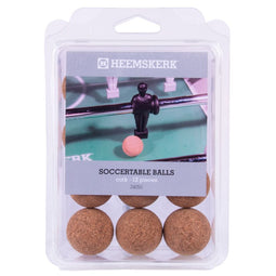 Heemskerk Kurken Tafelvoetbalballen - geluidsdempend - per 12 stuks