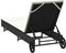 vidaXL - Ligbed - met - wielen - en - kussen - poly - rattan - zwart