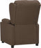 vidaXL Fauteuil verstelbaar stof taupe
