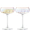L.S.A. Pearl Champagne Saucer 10oz Mother of Pearl x 2 - Transparent / Glass