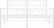 vidaXL - Bedframe - met - hoofd- - en - voeteneinde - metaal - wit - 160x200 - cm