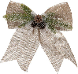 Fééric Lights and Christmas Kerststrik takje - Set van 2 stuks - 30x35cm - Voor de kerstboom - Beige