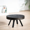 Furntastik Pozzuoli Salontafel rond 58 cm, Lava, vintage zwart
