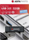 AgfaPhoto USB 3.0 - USB Stick 32GB 35 MB/s - Zwart