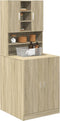 vidaXL - Wasmachinekast - 70,5x24x90 - cm - sonoma - eikenkleurig