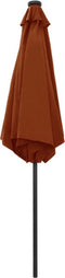vidaXL - Parasol - met - LED-verlichting - en - aluminium - paal - 270 - cm - terracotta