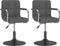 vidaXL - Eetkamerstoelen - draaibaar - 2 - st - fluweel - donkergrijs