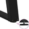 vidaXL - Salontafelpoten - 2 - st - U-vormig - 60x(42-43) - cm - staal - zwart