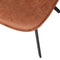 WOOOD Swen Eetkamerstoel - PU - Cognac - Set van 2