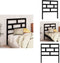 vidaXL - Hoofdbord - 106x4x100 cm - massief grenenhout - zwart