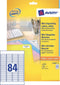 Avery L7656-25 - Laseretiket 46x11mm - 25 vel 84 etiketten per vel