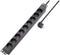 Sygonix SY-5799004 Stekkerdoos 19 inch 9-voudig Zwart Randaarde stekker 1 stuk(s)