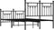 vidaXL - Bedframe - met - hoofd- - en - voeteneinde - metaal - zwart - 135x190 - cm