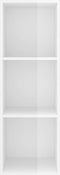 vidaXL - Tv-wandmeubel - 37x37x107 - cm - bewerkt - hout - hoogglans - wit