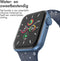 imoshion Siliconen⁺ bandje - Geschikt voor Apple Watch 1, 2, 3, 4, 5, 6, 7, 8, 9, 10 (42 mm), SE - 38/40/41 mm - Donkerblauw - S/M