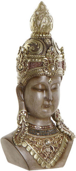 Decoratieve figuren DKD Home Decor Gouden Bruin Boeddha Hars (15 x 9 x 30 cm)