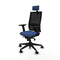 Piqueras y Crespo 2D066N2 - Bureaustoel - Hoofdsteun en verstelbare hoogte - Marineblauw