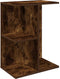 vidaXL - Nachtkastje - 46,5x29x61 - cm - bewerkt - hout - gerookt - eikenkleurig