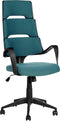 GRANDIOSE - Bureaustoel - Blauwgroen - Polyester
