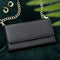 Selencia Hoesje Geschikt voor Samsung Galaxy A71 Hoesje Met Pasjeshouder - Selencia Tierra Uitneembare Slang Clutch - Zwart