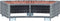 vidaXL Spatrap 92x45x25 cm poly rattan grijs