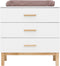 Bopita Lotte commode met 3 laden - Wit/Naturel