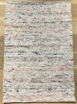 Carlotta 16 Vloerkleed - 200x250 - Rechthoek - Laagpolig,Structuur Tapijt - Landelijk - Grijs, Roze
