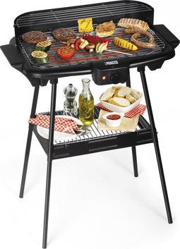 Princess 112247 - Elektrische barbecue - 2000W - 47x28cm - Met statief en weinig rook