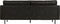 BePureHome Rodeo Classic Bank 2-Zits - Leer - Zwart - 83x230x88