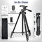 Studio ME Telefoon Statief - 136 cm - Tripod - Bluetooth Afstandsbediening - Zwart