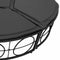 vidaXL - Loungebed - met - luifel - en - kussens - poly - rattan - zwart