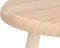 Giftdecor Bijzettafeltje Alaska - hout - beige - D46 x H50 cm - plantenpot verhoger/koffie tafel