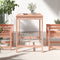 vidaXL Tuintafel 121x82,5x110 cm massief douglashout