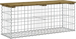 vidaXL - Tuinbank - schanskorfontwerp - 103x31,5x42 - cm - geïmpregneerd - hout