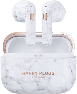 Happy Plugs Hope - Draadloze In-ear Oordopjes - 30 uur batterijduur - Goud/Wit