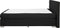 ADMIRAL - Boxspringbed - Zwart - 160 x 200 cm - Polyester
