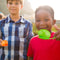 oud Hollandse spelletjes - 3 in 1 set - kinderfeestje - zaklopen - eierlopen - blikgooien