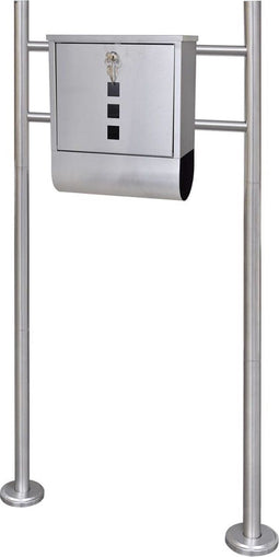 vidaXL - Brievenbus - op - RVS - standaard