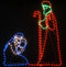 vidaXL - Kerstfiguren - Jozef - en - Maria - met - 264 - LED's - 40x55 - en - 38x100 - cm