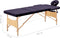 vidaXL - Massagetafel - inklapbaar - 3 - zones - hout - paars