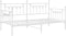 vidaXL - Ligbedframe - Wit - 90x200 - cm - Staal