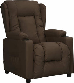 vidaXL Fauteuil verstelbaar kunstleer bruin