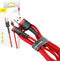 Baseus CALKLF-C09 - USB/Lightning kabel - 1,5A snelladen - Rood