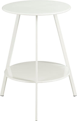 Mica Decorations Tuintafel Seatle - 46x46x58 cm - Ijzer - Wit