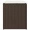 vidaXL - Tuinkrukken - met - kussens - 2 - st - 40x40x43 - cm - poly - rattan - bruin