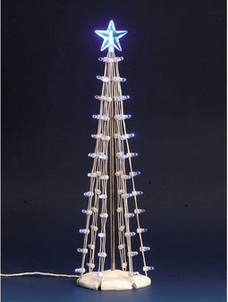 Lemax - '9 Lighted Silhouette Tree (Blue) L' - Verlicht figuur - Exclusief adapter